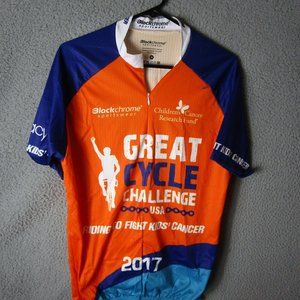 BLACKCHROME SPORTSWEAR GREAT CYCLE CHALLENGE MEN'S CYCLING JERSEY XL ORANGE